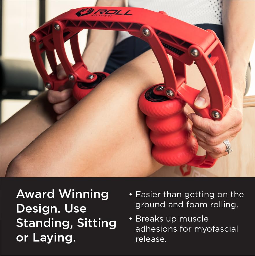 ROLL Recovery R8 Lava Red stainless steel hardware ensures durability and smooth motion