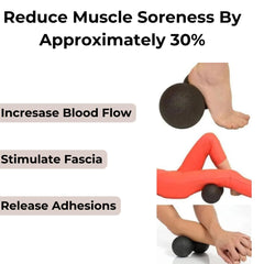 Rollga Peanut ends allow wall-supported trigger point work with controlled pressure.