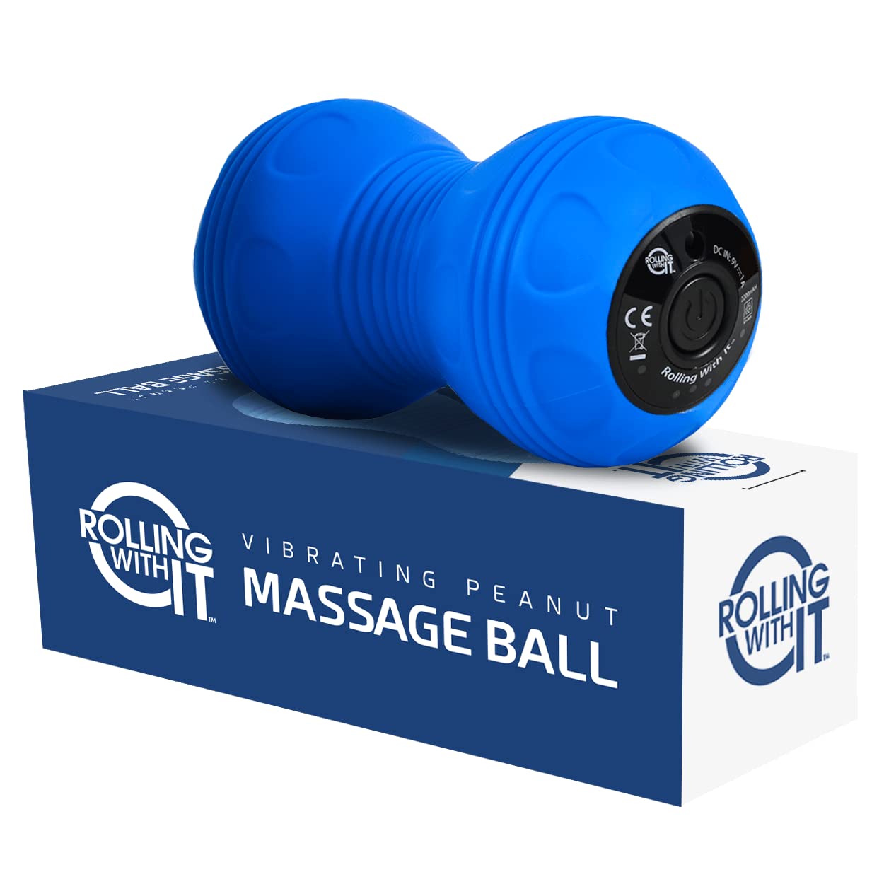Rolling With It vibrating peanut ball front view for targeted deep tissue release.