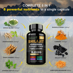 Rolphood Shilajit label detail emphasizes purity and origin