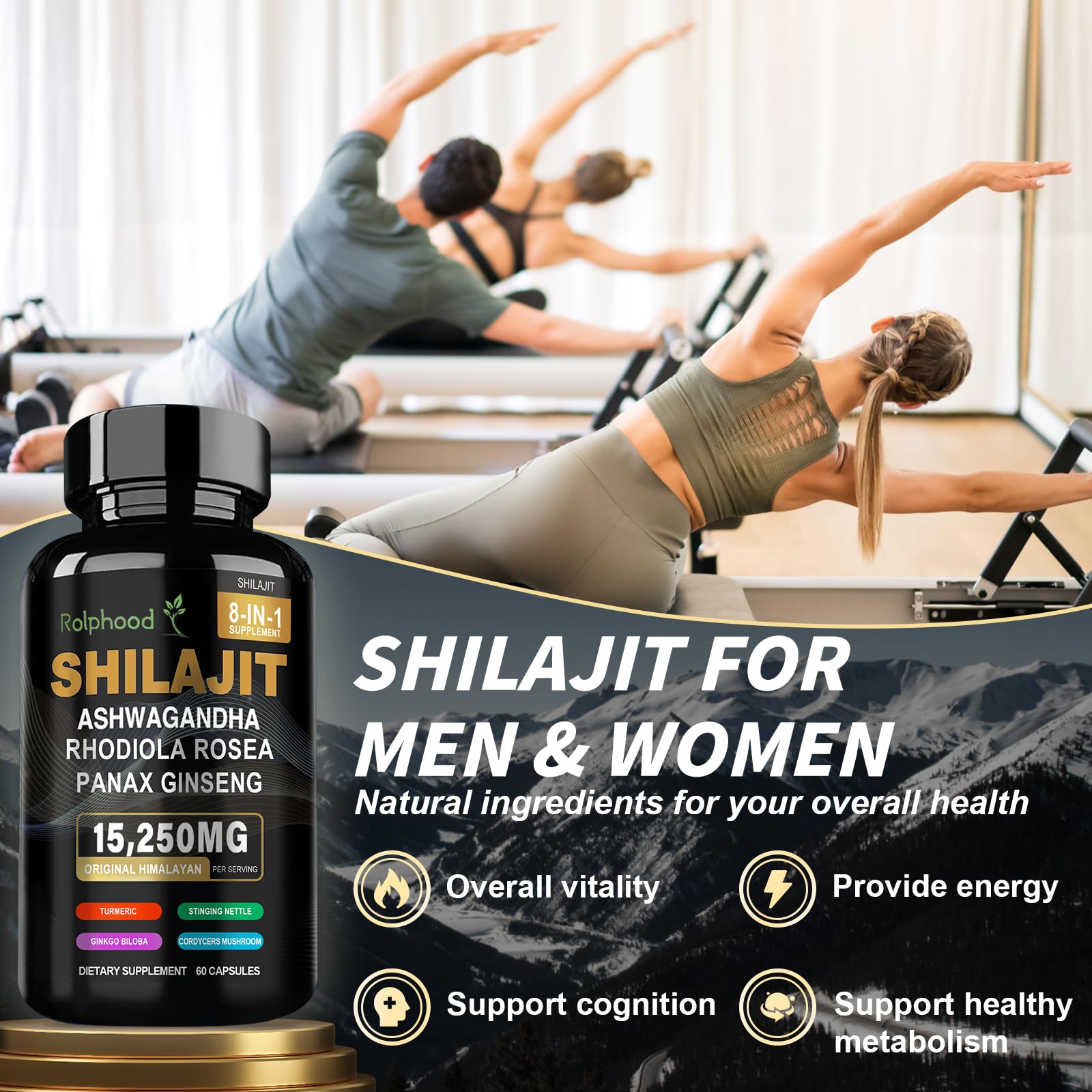 Rolphood Shilajit organic Himalayas image conveys pure sourcing