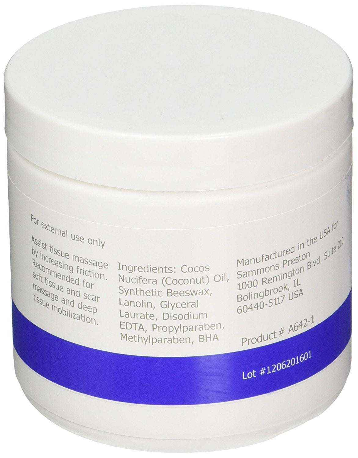Rolyan Deep Prep II Cream in use during a professional massage session for tissue work