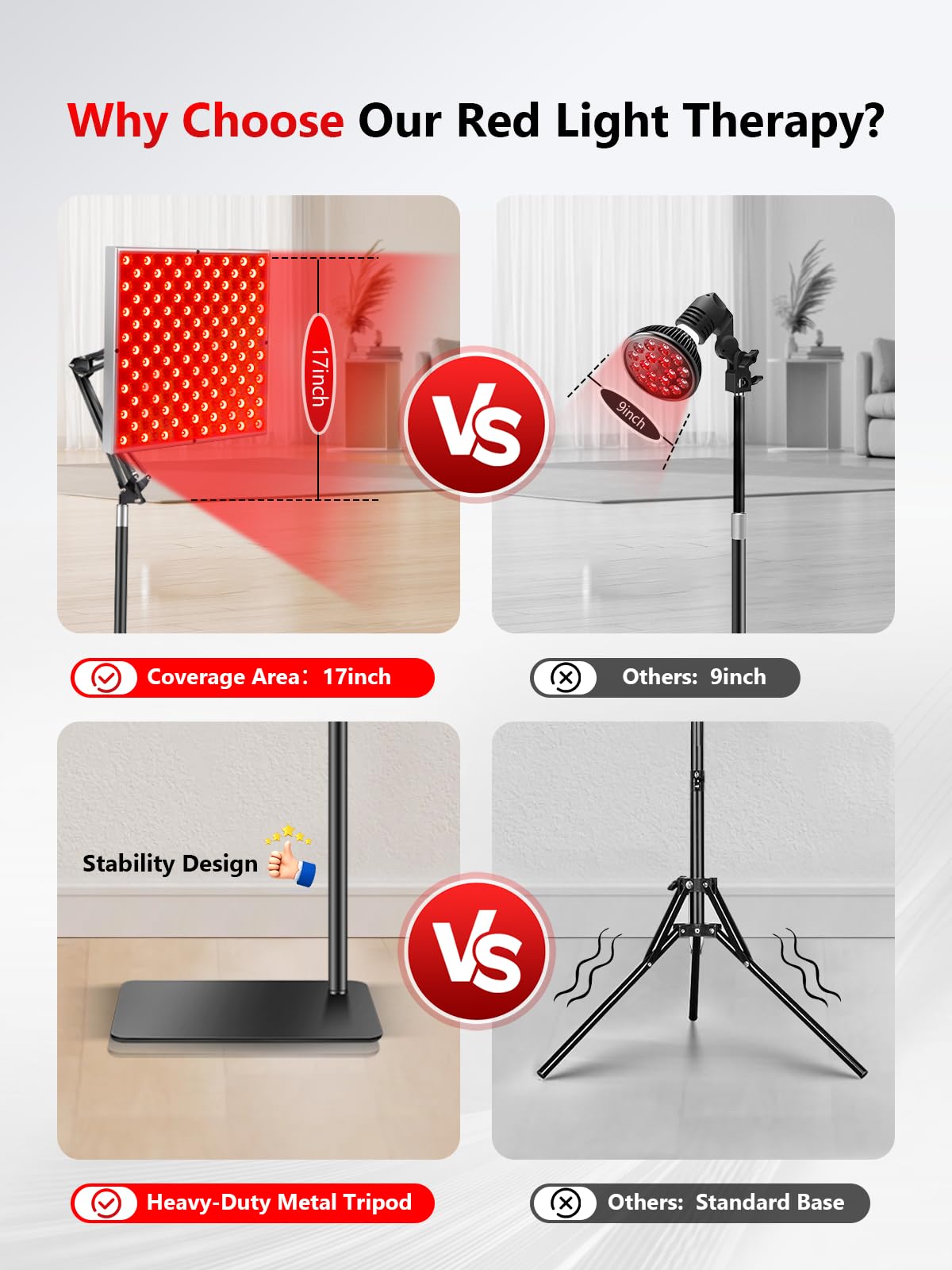 ROMISA adjustable stand for stable positioning on bed or floor