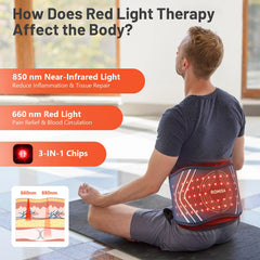 ROMISA belt with visible heating zones for targeted warmth.