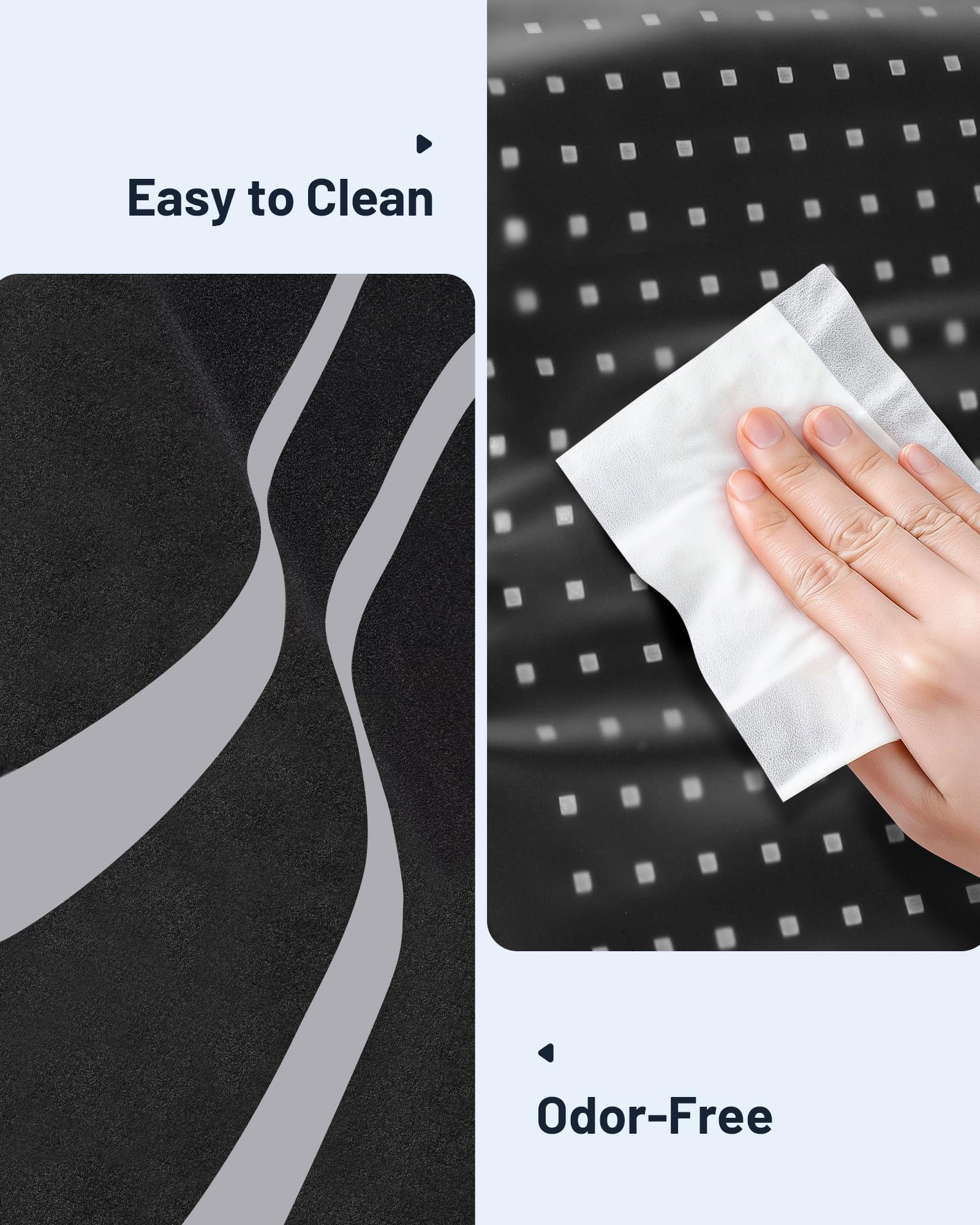ROMISA Therapy Pad skin contact image suggests comfortable, odor-free surface.