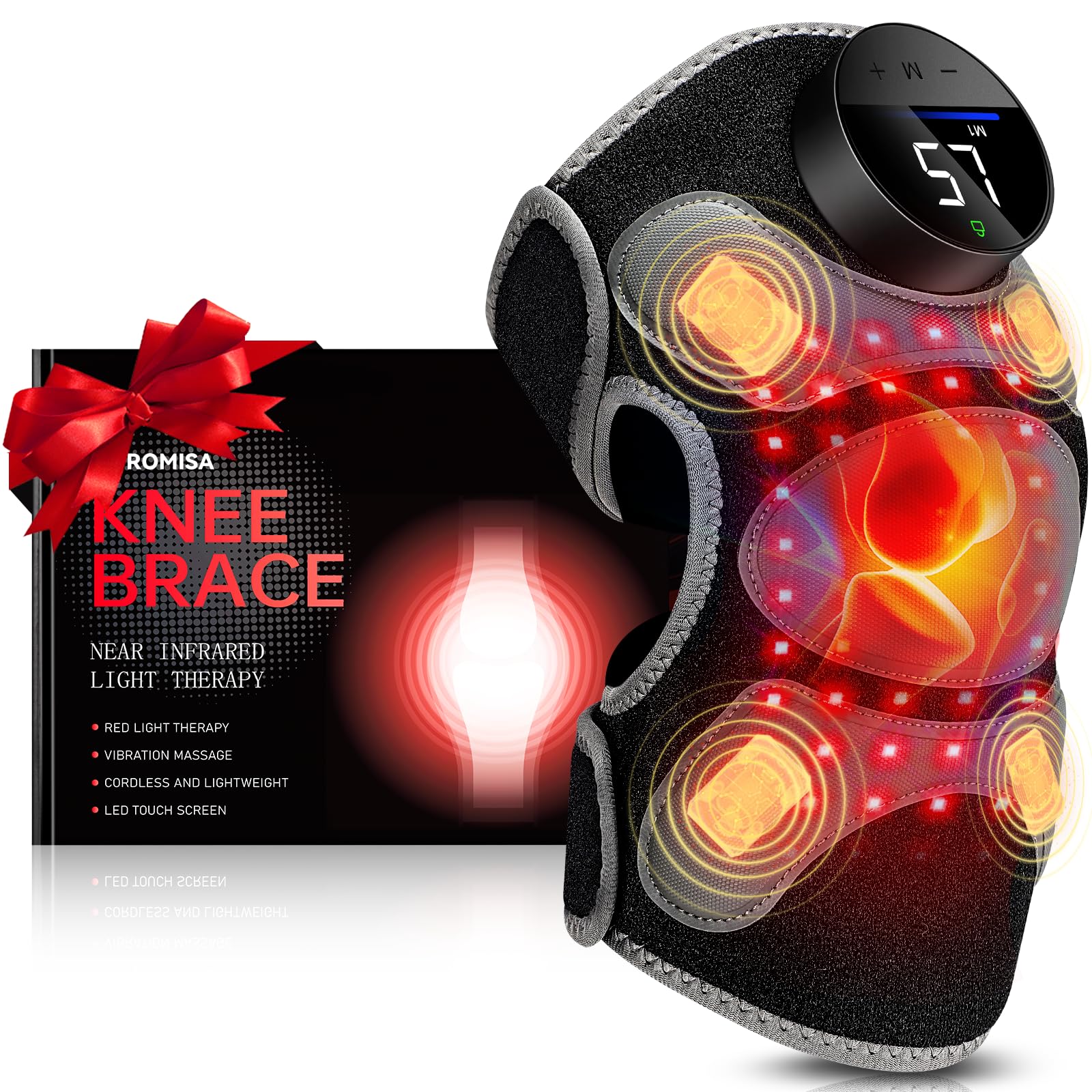 ROMISA PRO gift-ready red light knee brace for thoughtful wellness gift