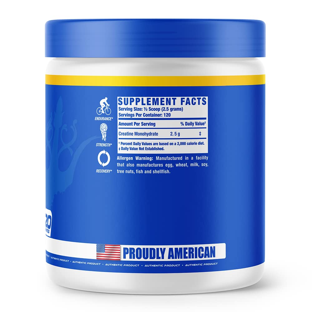 Ronnie Coleman Creatine-XS powder shown for pure performance enhancement.