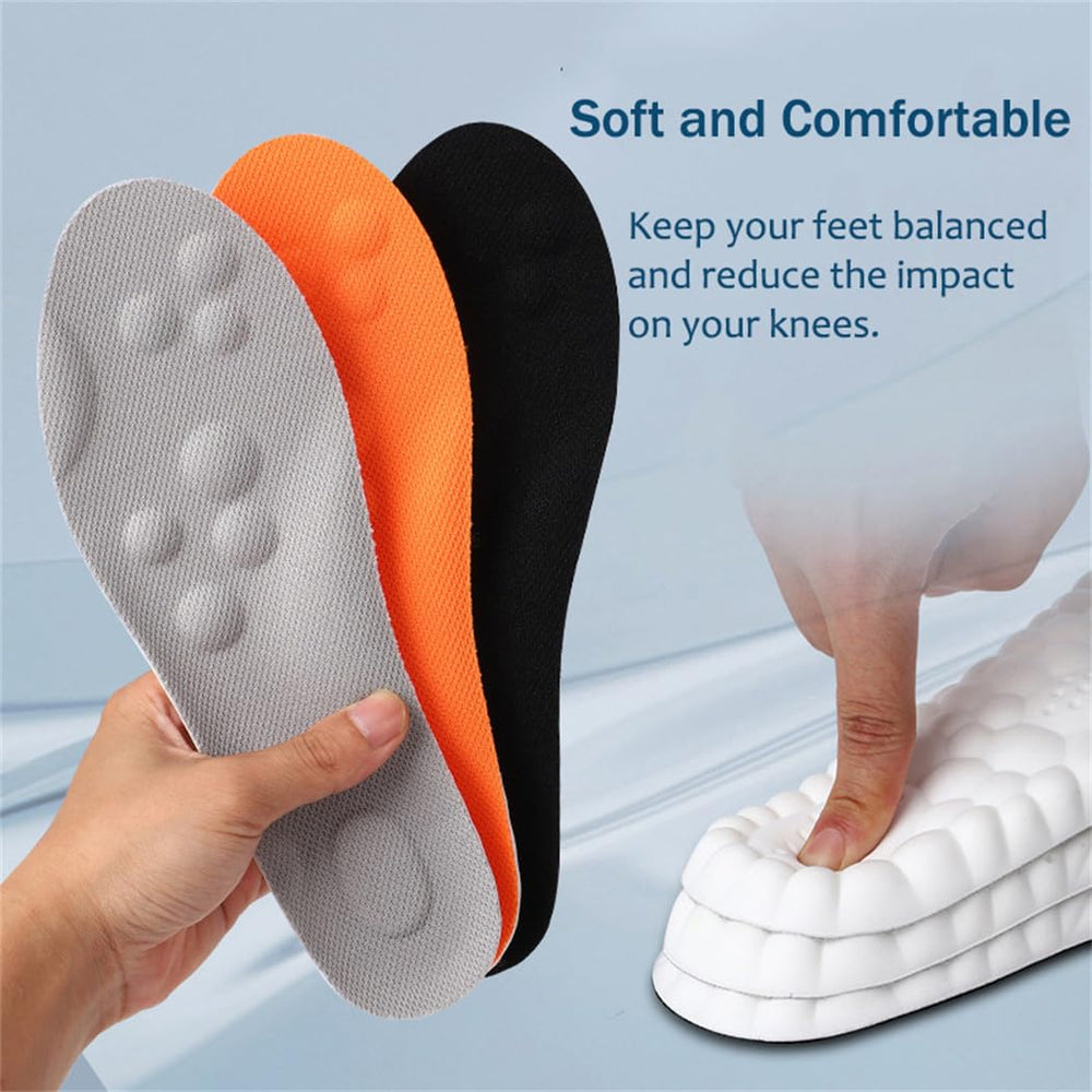 Roofo Cloud Insoles memory foam layer supports arches and absorbs shocks
