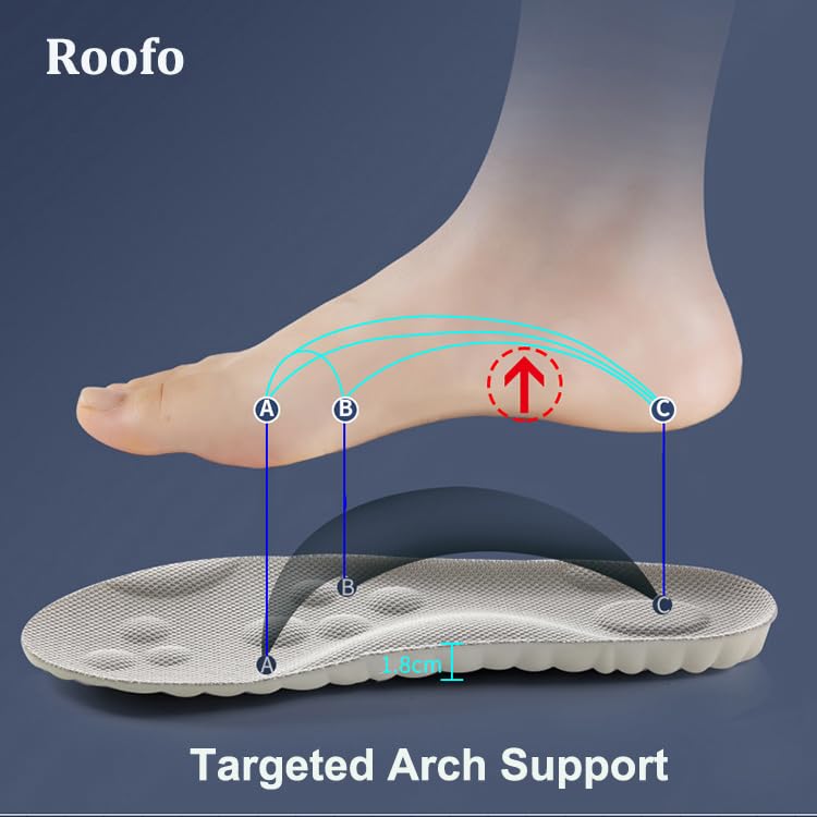 Roofo Cloud: diseño transpirante de ventilación hexagonal para pies frescos.