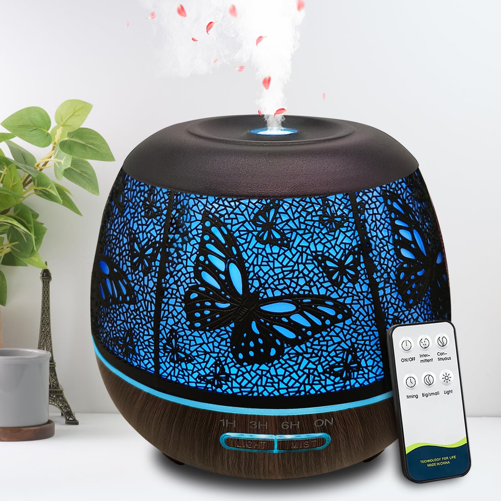 Roonbo Butterfly Diffuser with remote control for easy operation in large rooms