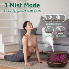 Roonbo diffuser operating quietly, ideal for bedrooms.