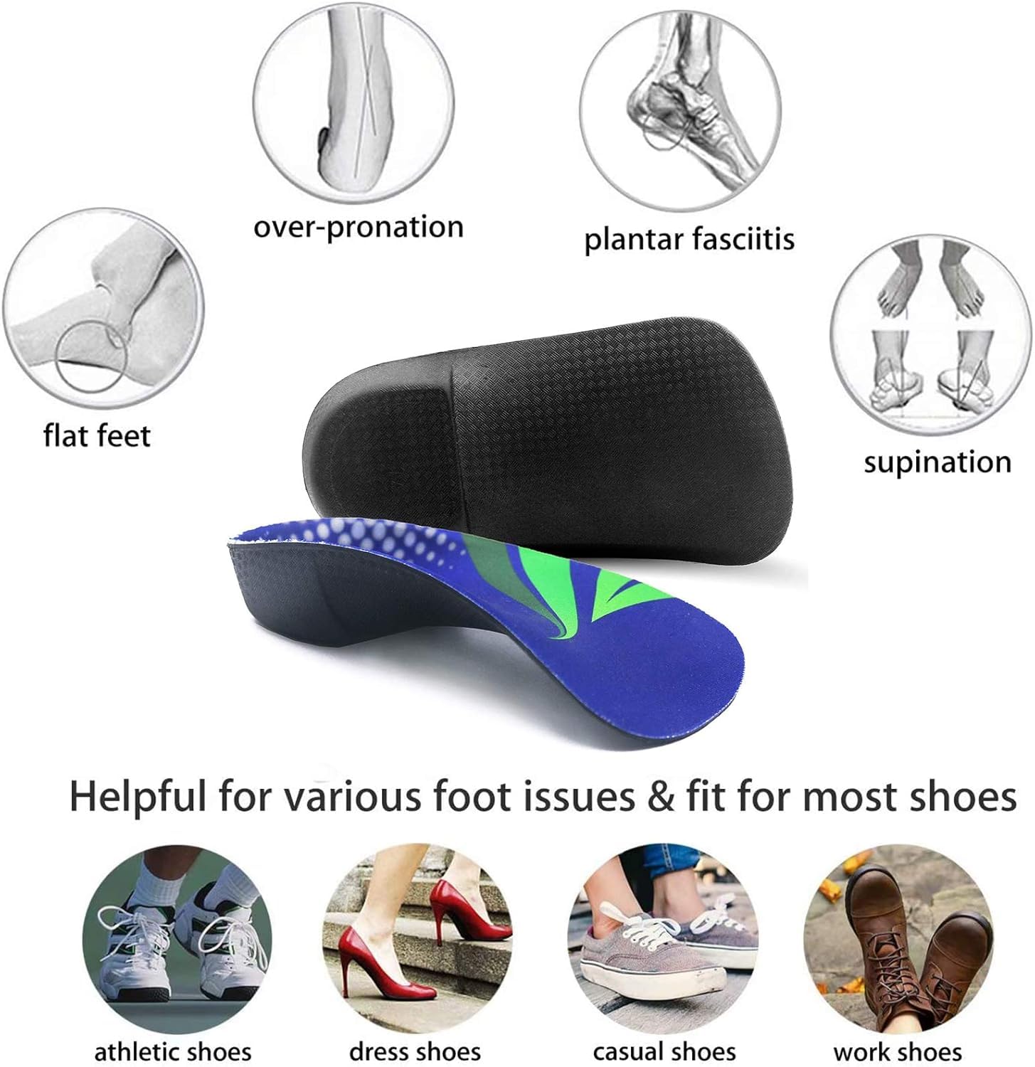 RooRuns FitFeet customizable sizes for men and women address common foot symptoms