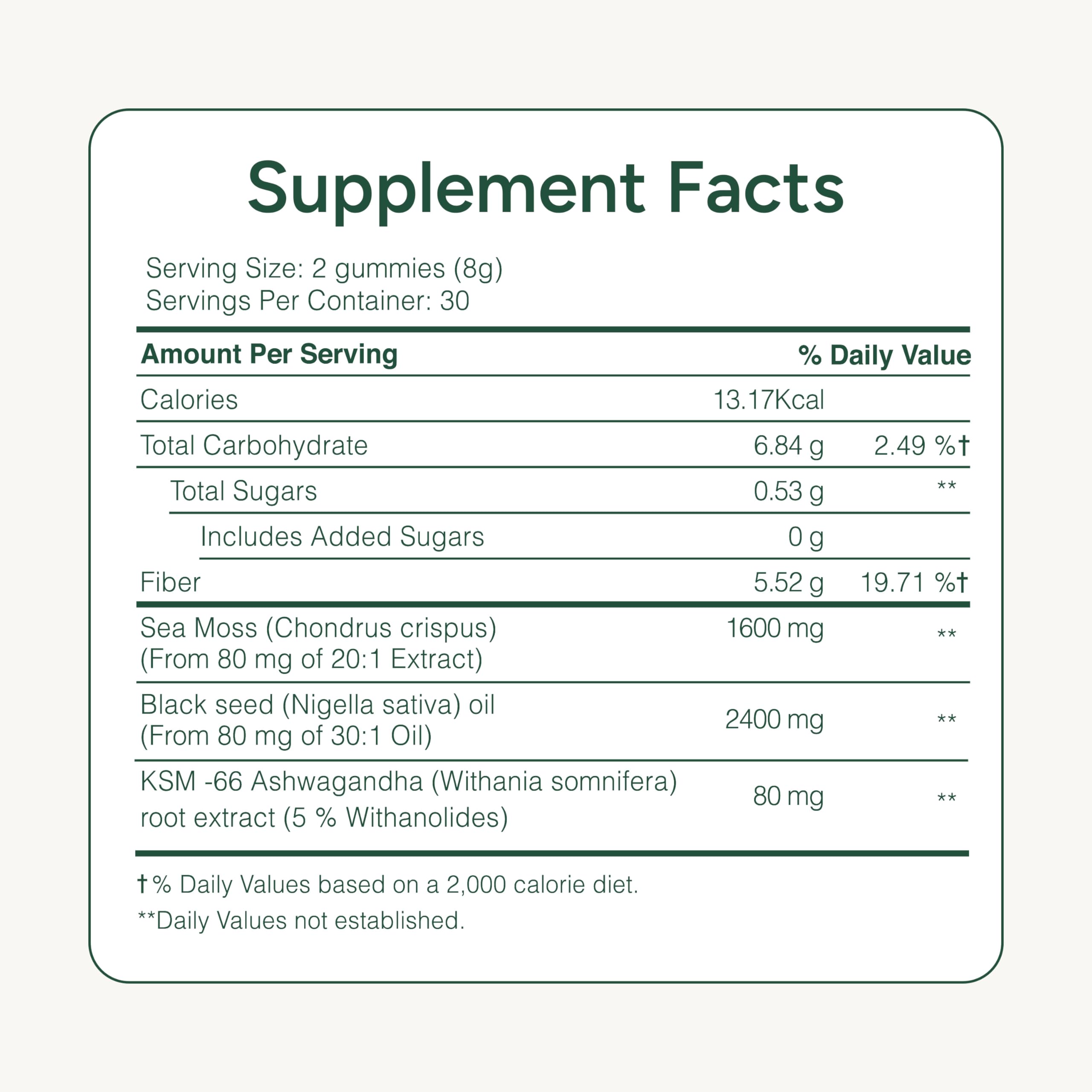 ROOT LABS Sea Moss Gummies sugar-free design for steady energy