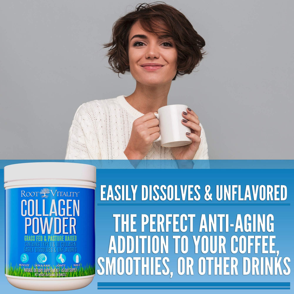 Root Vitality label notes third-party testing for safety and purity.