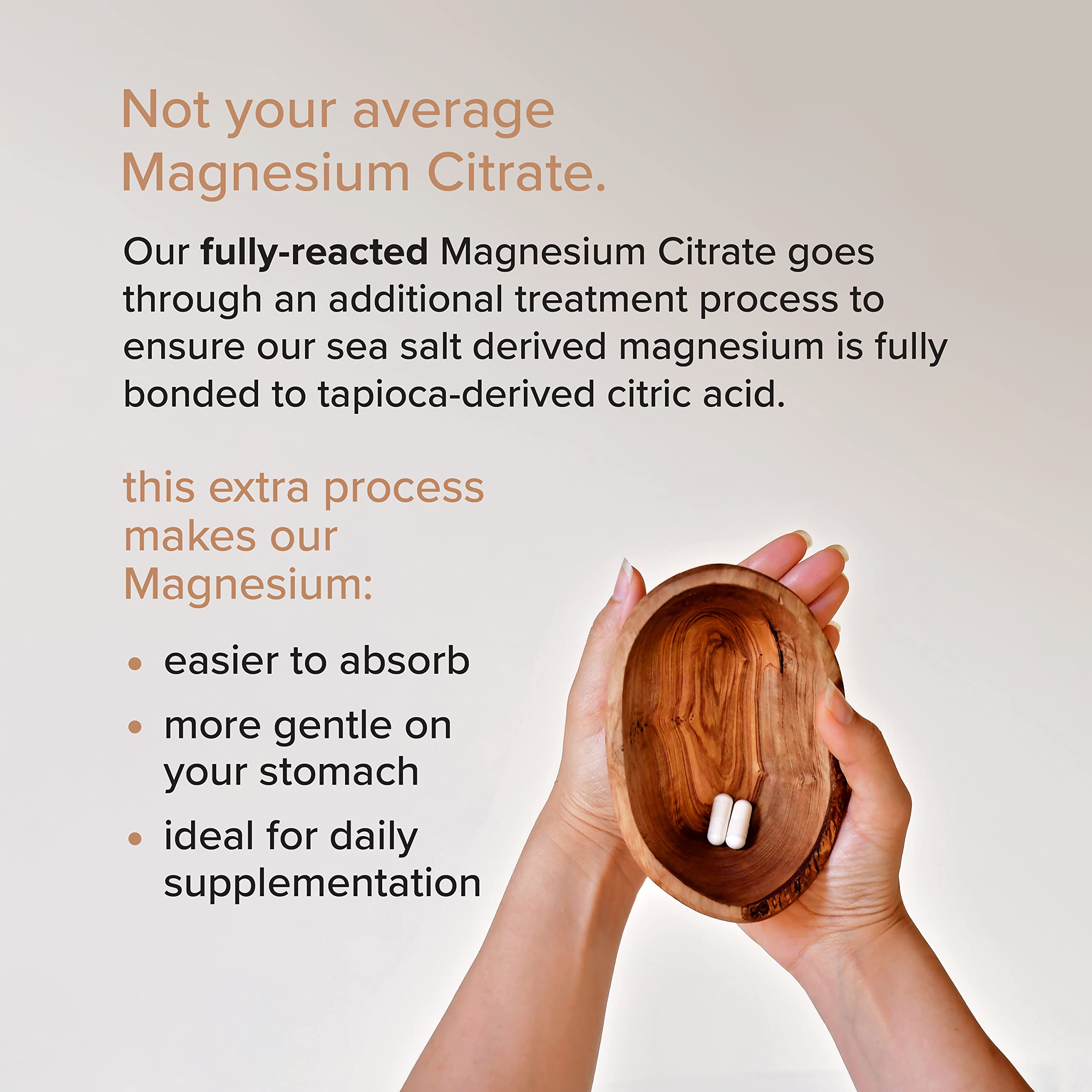 Rootcha capsules are easy to swallow for convenient daily supplementation.