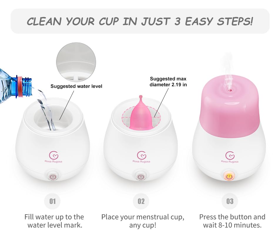 Rosa Rugosa reusable cups provide comfortable fit and odor control