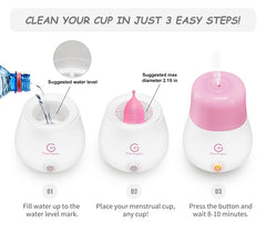 Rosa Rugosa reusable cups provide comfortable fit and odor control