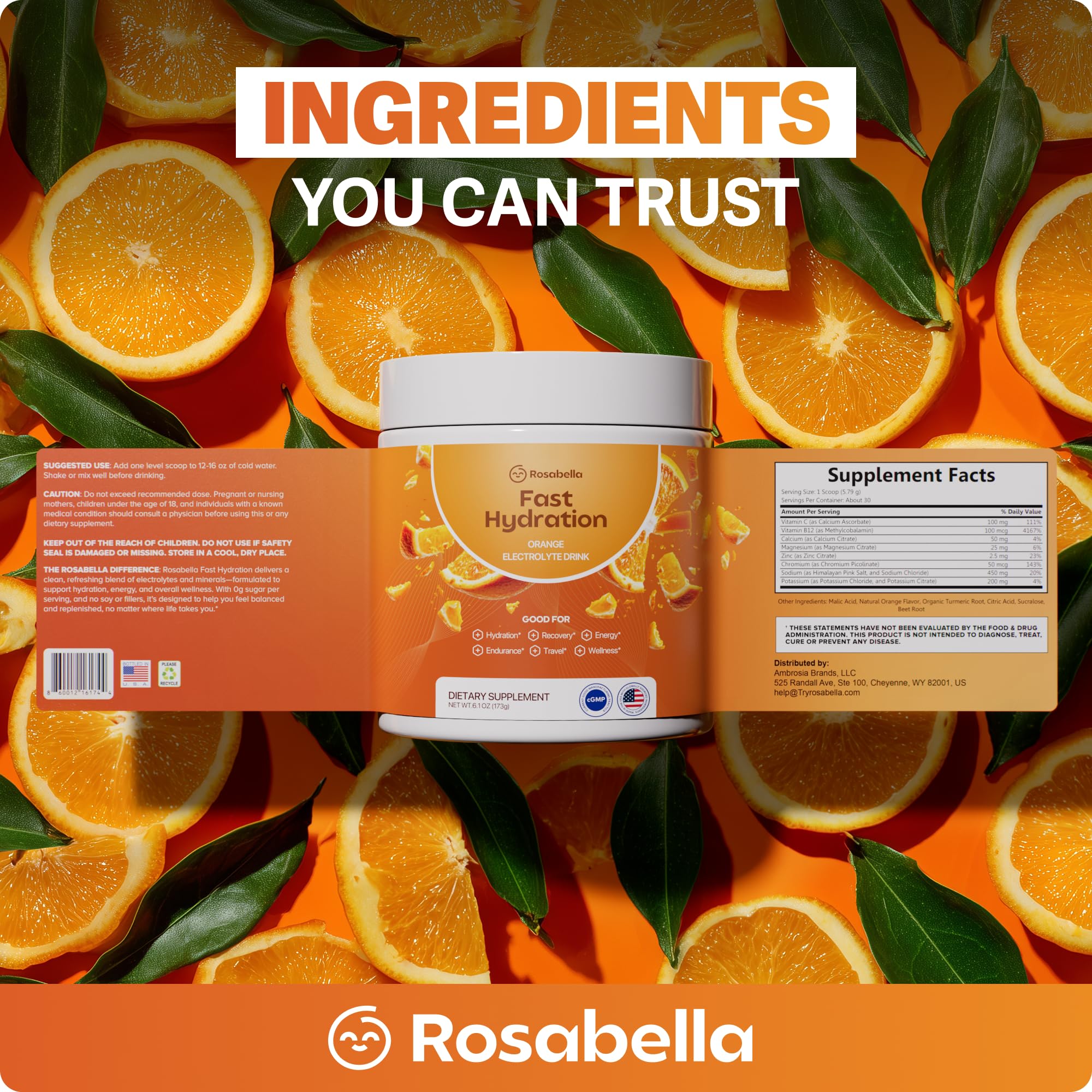 Rosabella travel-ready jar for gym or commute