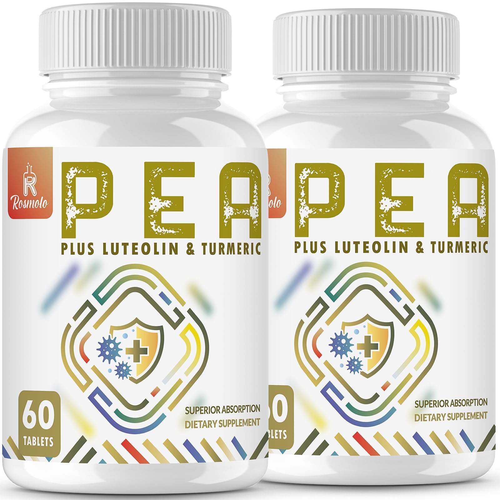 Rosmolo 1500mg PEA tablets bottle for daily comfort support
