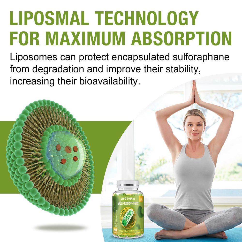 Rosmolo liposomal sulforaphane capsule closeup highlights high potency.