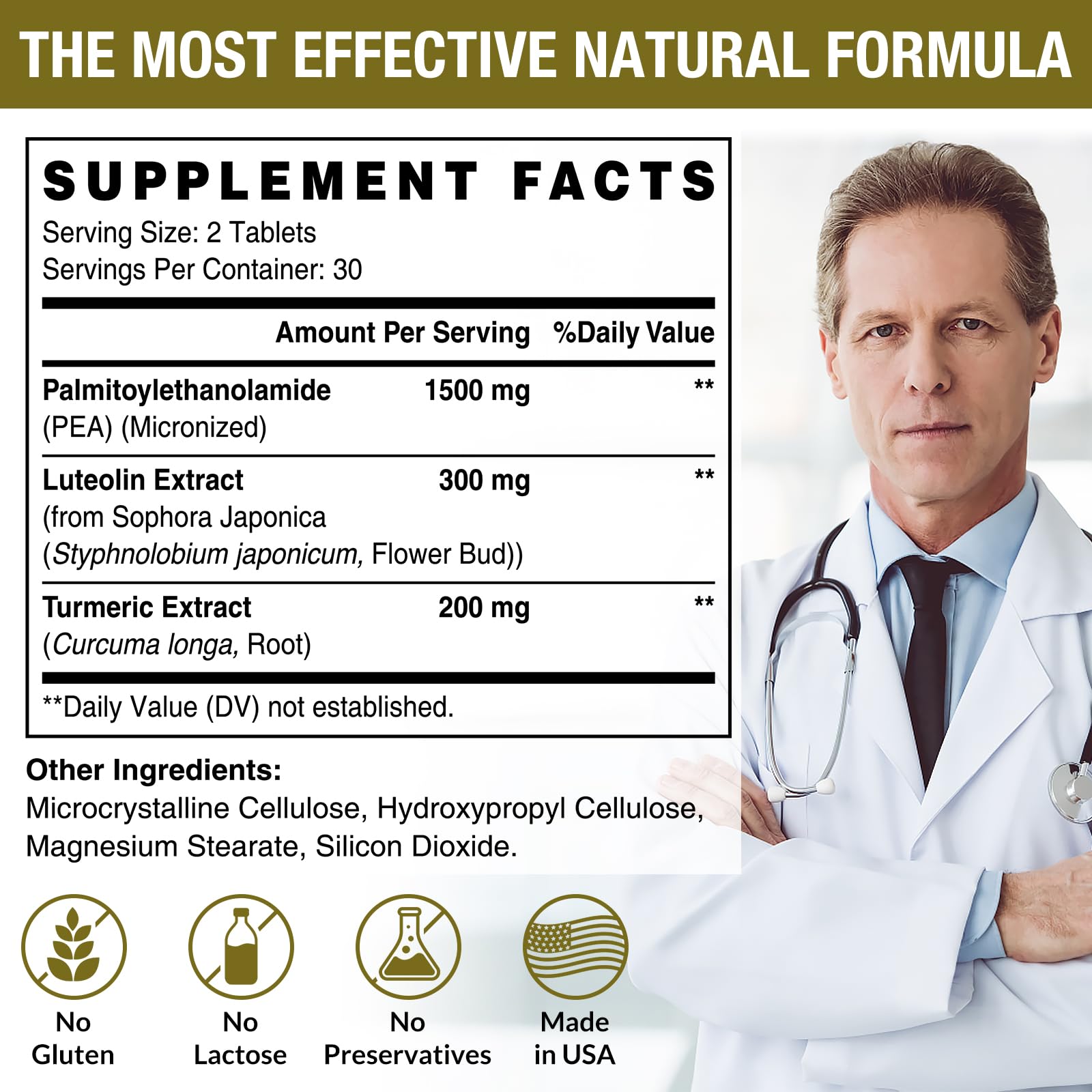 Rosmolo label highlights luteolin content and premium ingredients