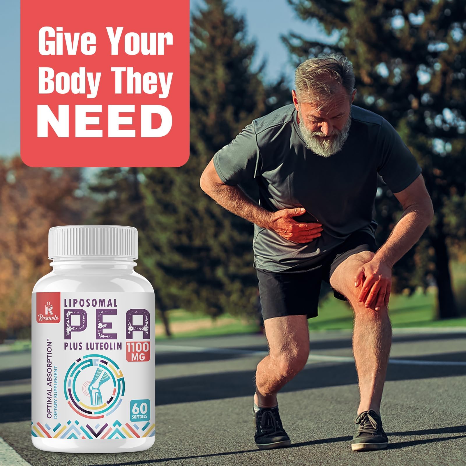 Rosmolo supplement on shelf demonstrates premium, USA-made natural ingredients.