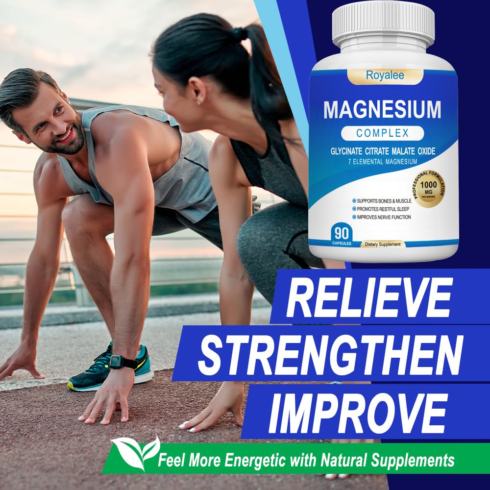 Royalee Magnesium Complex seven-form label highlighting multiple forms.