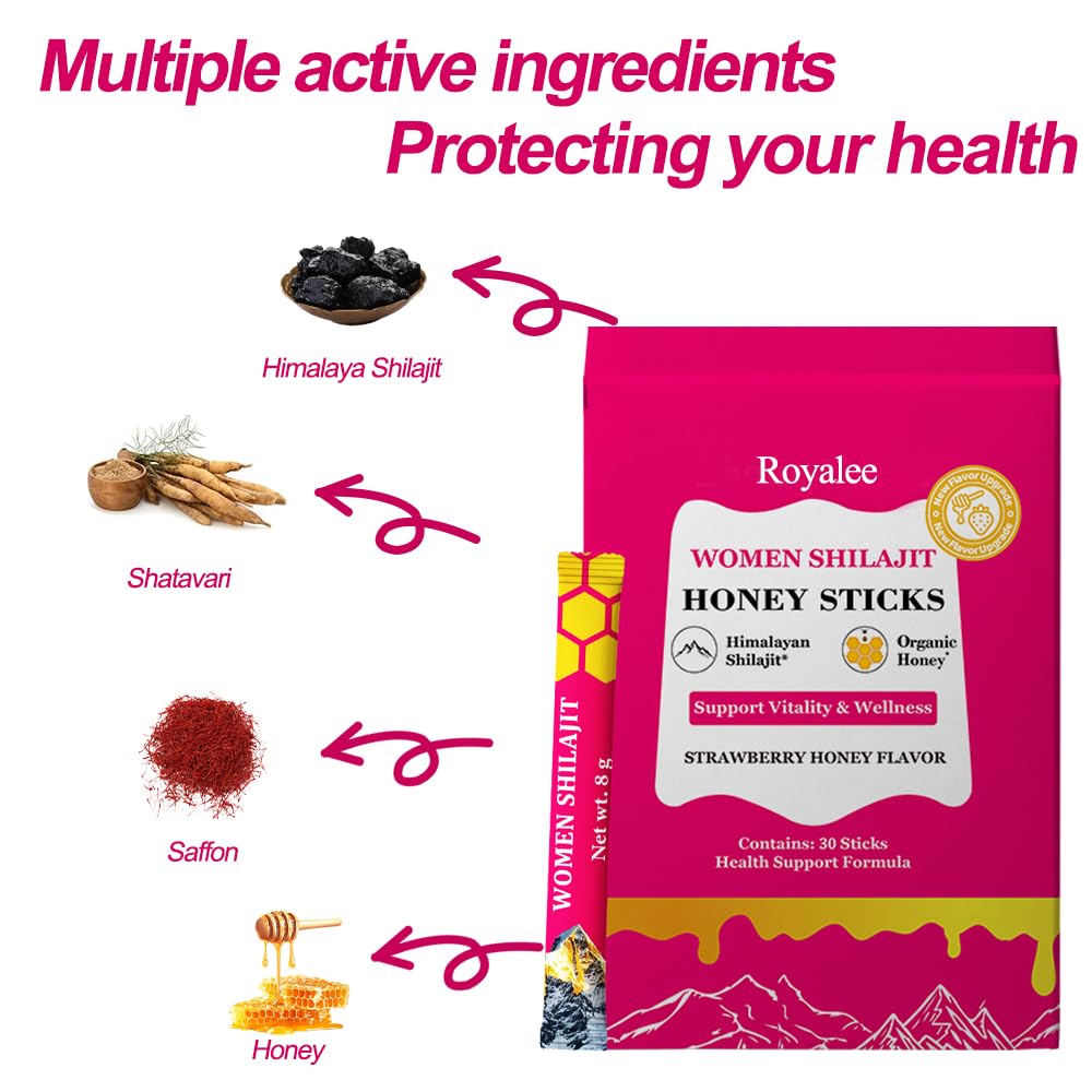 Royalee On-the-Go Honey Stick 30 Packs for daily use