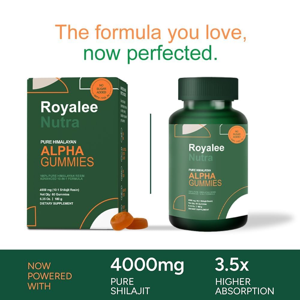 Royalee Tongkat Ali Maca Tribulus blend close-up for vitality and endurance