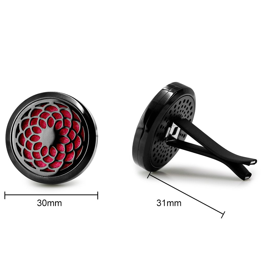 RoyAroma magnetic vent clip ensures easy attachment and secure hold