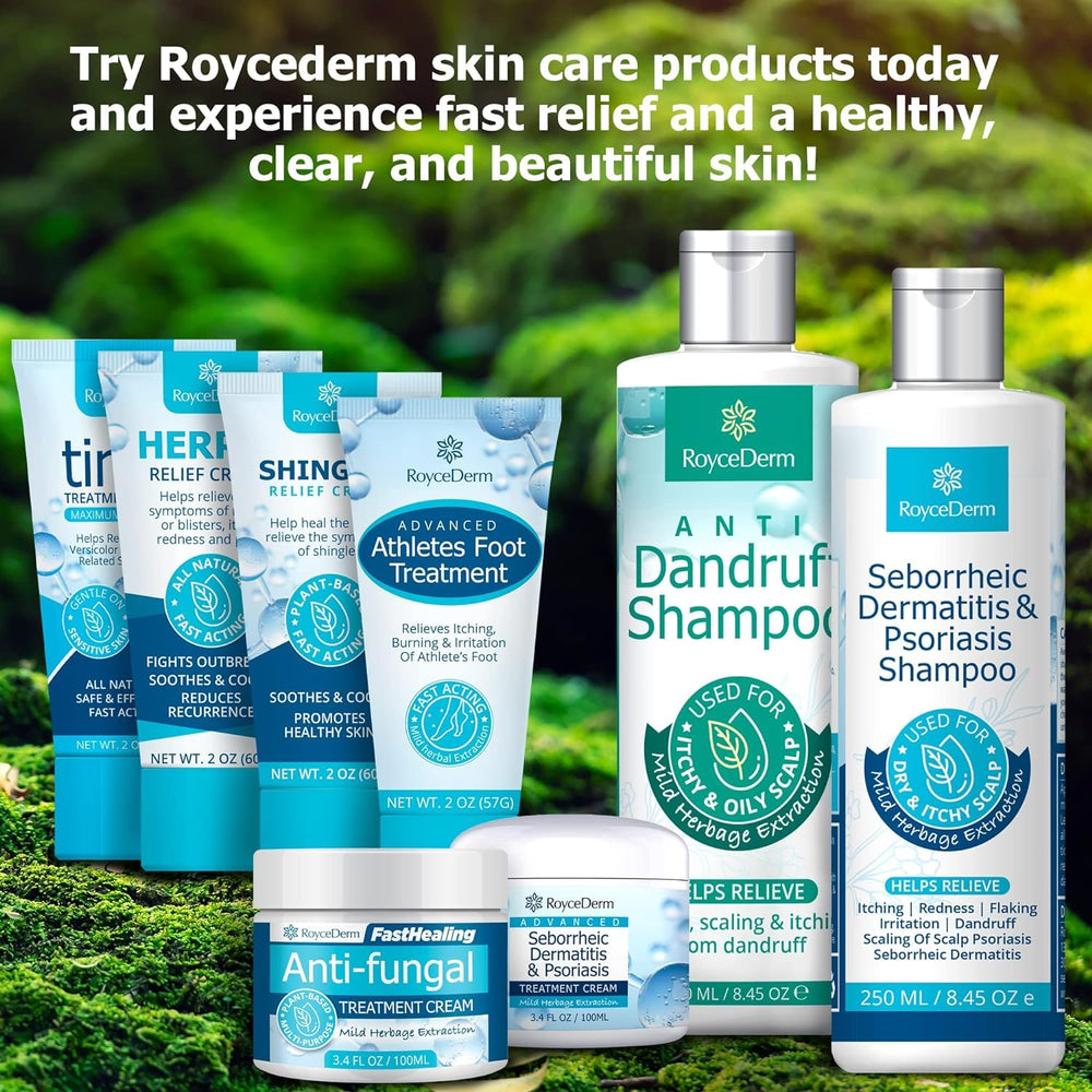 Roycederm Brand tube and box for trustworthy foot care packaging.