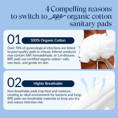 RPE Life 9.4 inch large pad for daytime protection