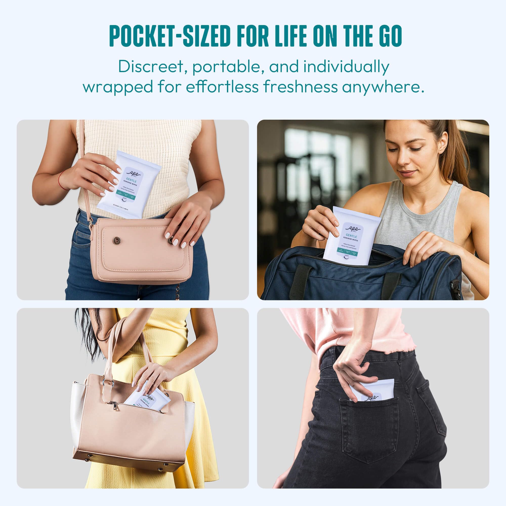 RPE Life daily-use scene, on-the-go refresh during travel or workouts