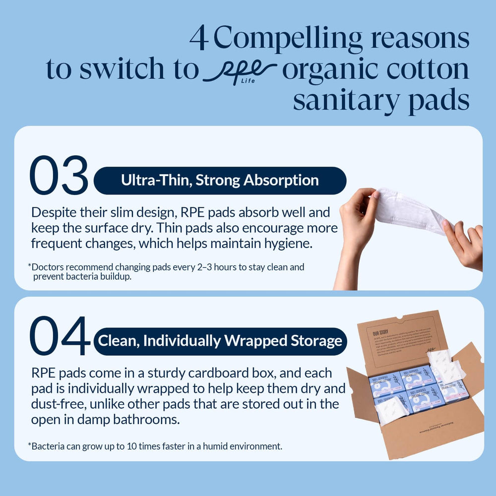 RPE Life regular liner offers slim comfort for light protection.