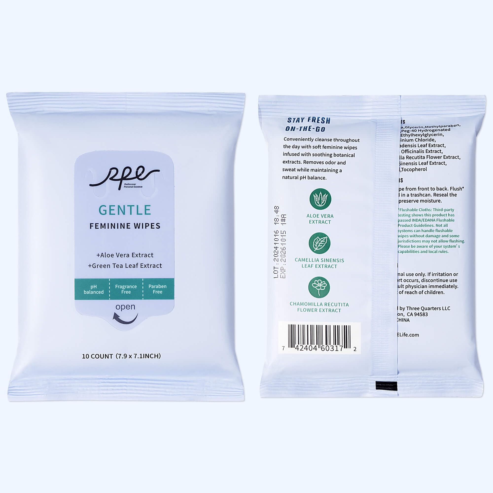 RPE Life sensitive-skin comfort, fragrance-free formula