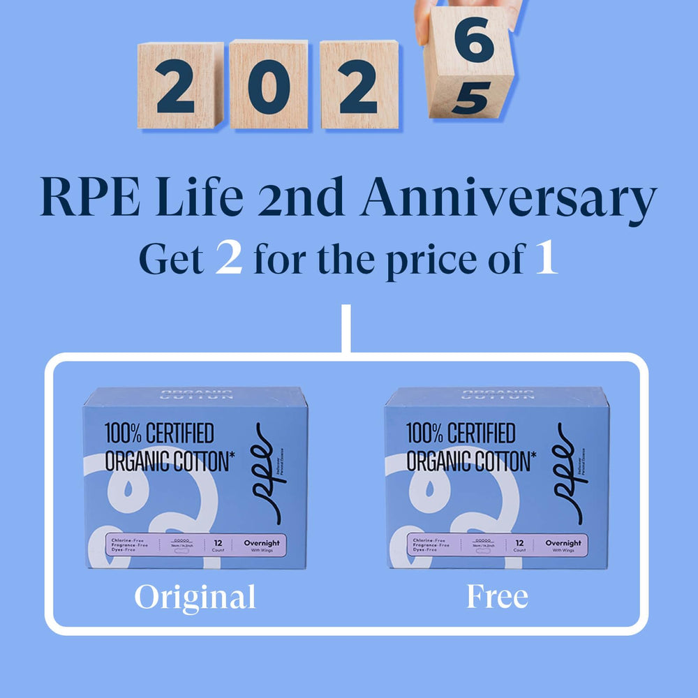 RPE Life wood pulp core demonstrates high absorbency for overnight reliability.