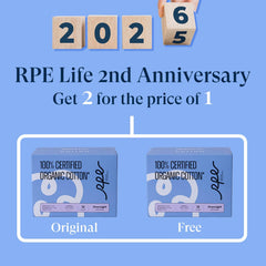 RPE Life wood pulp core demonstrates high absorbency for overnight reliability.