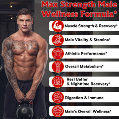 Rsferou ZMAFORCE zinc-magnesium blend image, emphasizing core ingredients for athletic performance support.