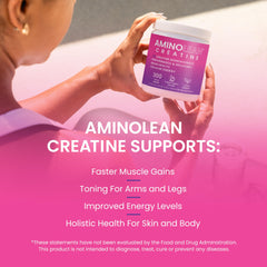 AminoLean Creatine container supports mood and mental clarity with daily use.