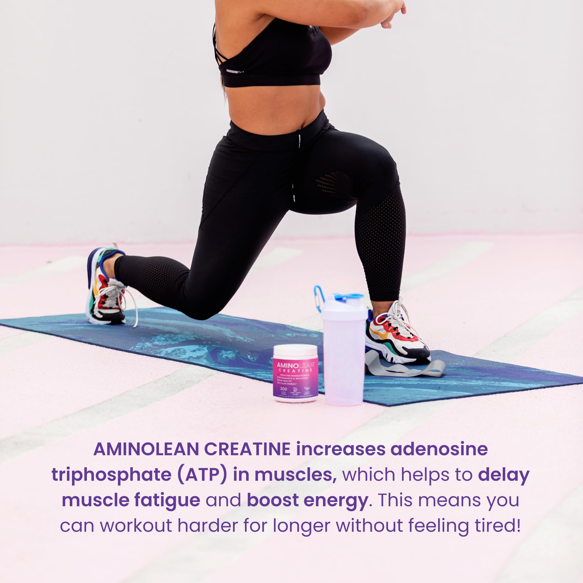 AminoLean Creatine is pure micronized creatine monohydrate with no additives.