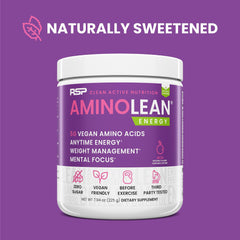 RSP NUTRITION AminoLean energizing cup mix supports steady energy.
