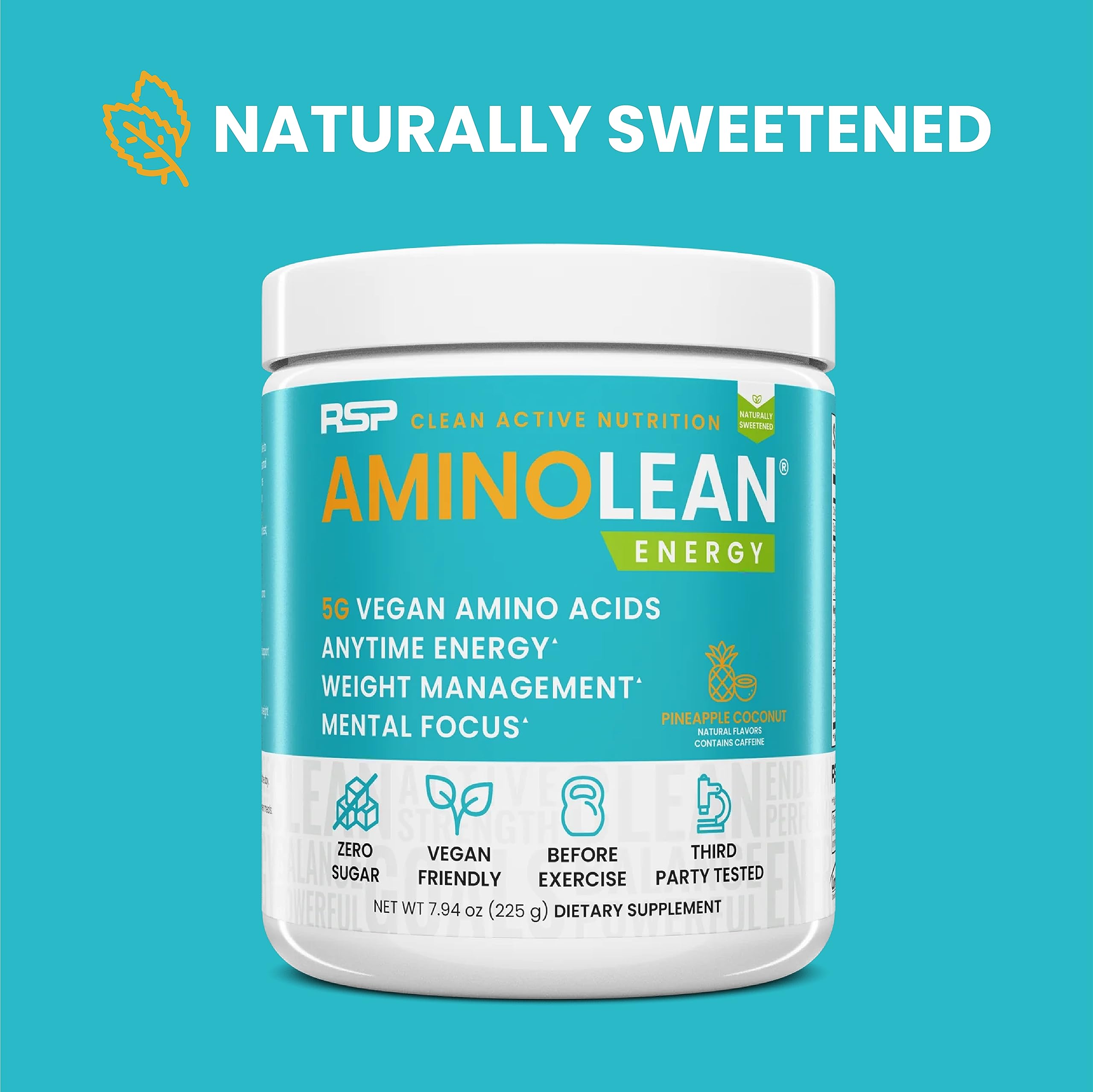 RSP NUTRITION AminoLean energy scoop for convenient anytime performance