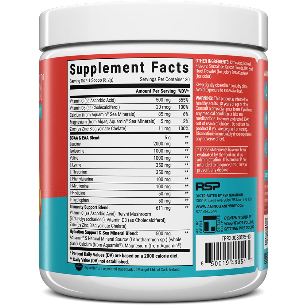 AminoLean powder scoop for convenient on the go hydration and recovery