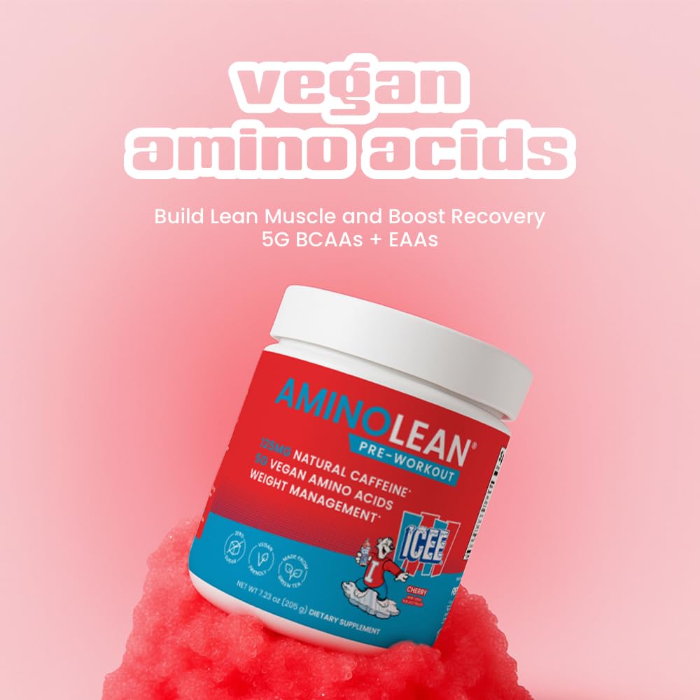 AminoLean Icee gluten-free label appeals to diet-conscious athletes.