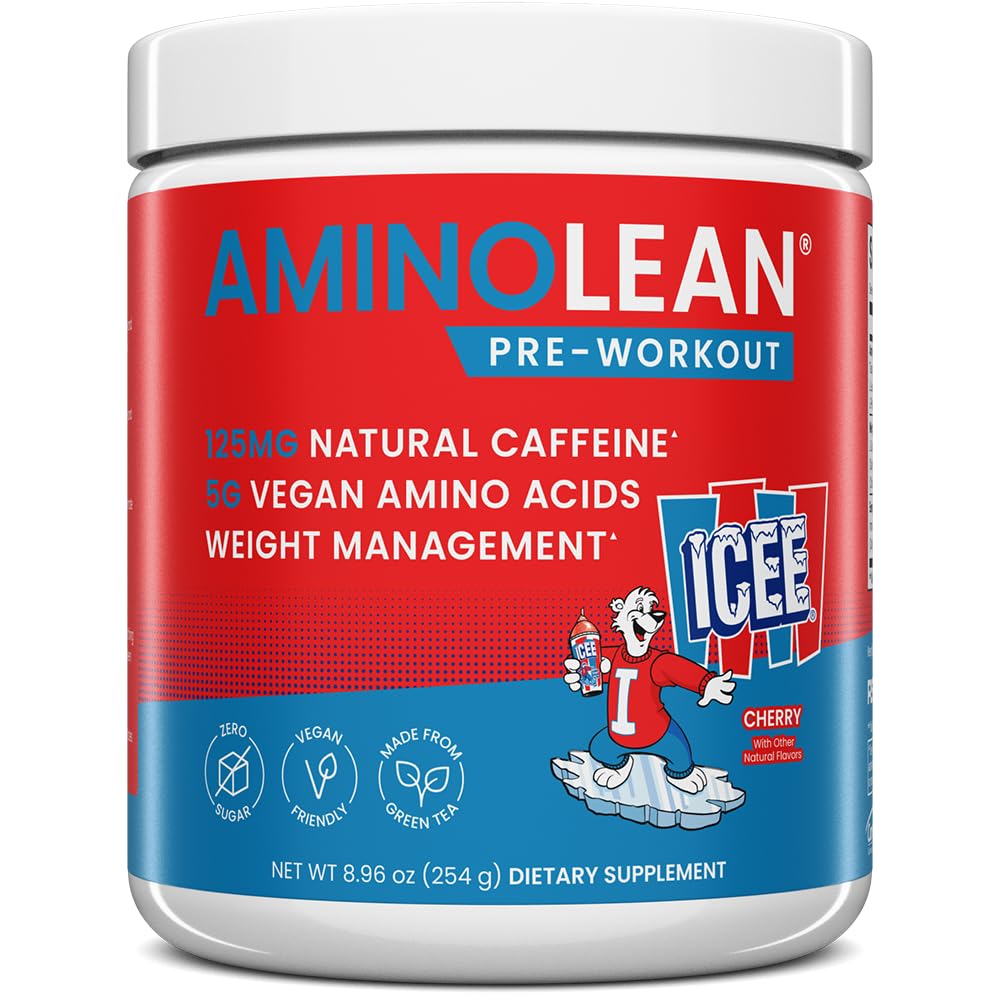 RSP NUTRITION AminoLean Icee pre-workout can for clean energy during training.