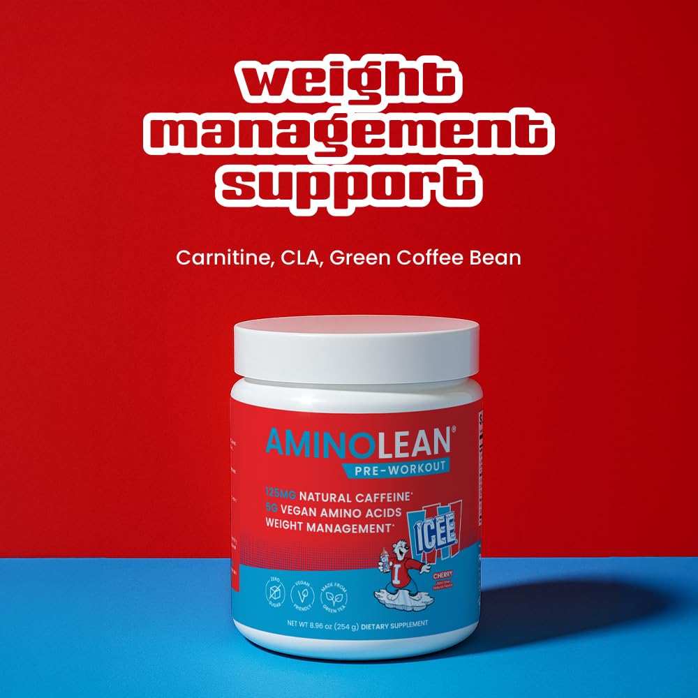 AminoLean Icee zero sugar formula supports keto-friendly goals.
