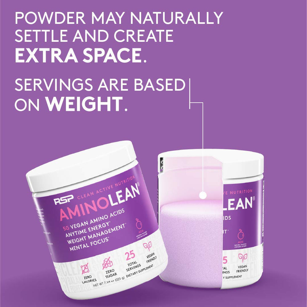 RSP NUTRITION AminoLean natural caffeine sources energize workouts.