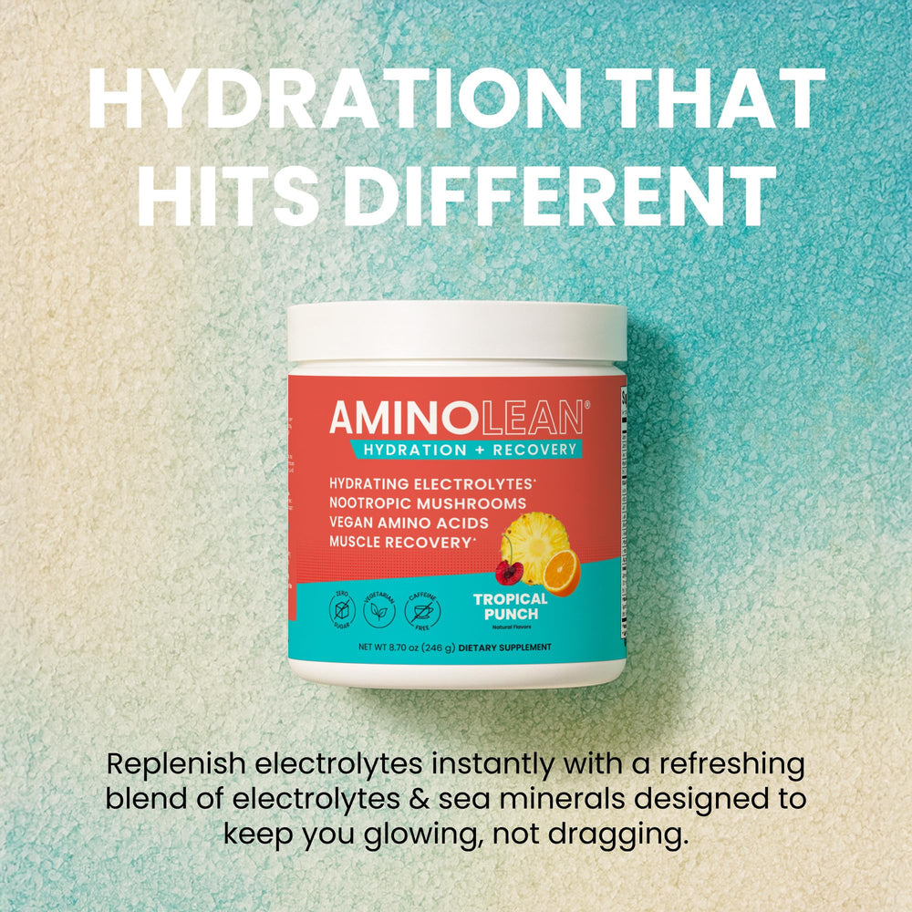 RSP AminoLean nootropic mushrooms close-up emphasizing mental clarity