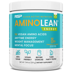 RSP NUTRITION AminoLean pineapple coconut powder for natural energy and focus