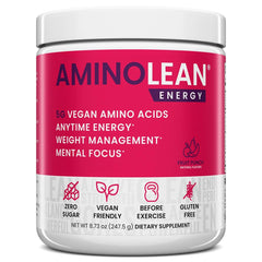 RSP NUTRITION AminoLean pre workout bottle with clean energy on demand